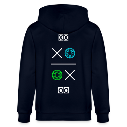 20.03.26 Taijn Torijn "Hugs N Kisses"- StanleyStella-Unisex Bio ZIP Hoodie - Dunkle Farben - Navy