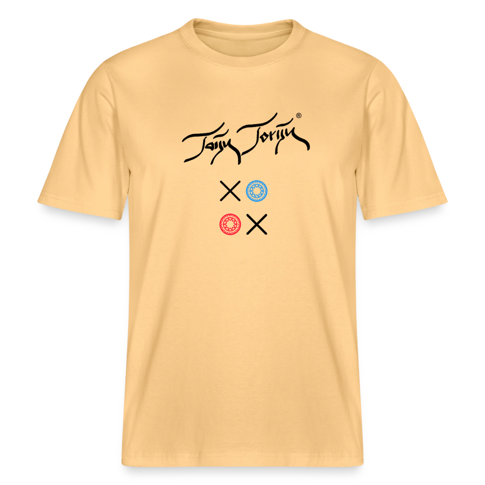 20.03.26 Taijn Torijn "Kisses & Hugs" - Stanley/Stella RELAXED FIT Unisex Bio Rundhals-T-Shirt - Helle Farben - Hellgelb