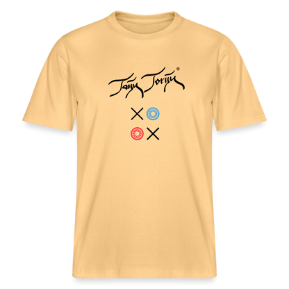 20.03.26 Taijn Torijn "Kisses & Hugs" - Stanley/Stella RELAXED FIT Unisex Bio Rundhals-T-Shirt - Helle Farben - Hellgelb