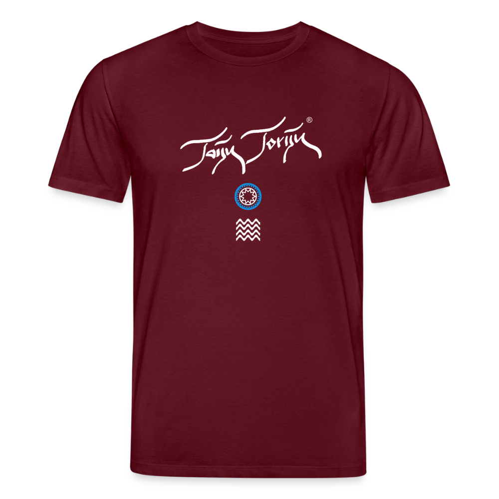 20.03.26 Taijn Toriijn "Surfing North Shore" - StanleyStella-Unisex Bio-T-Shirt - Dunkle Farben - Burgunderrot