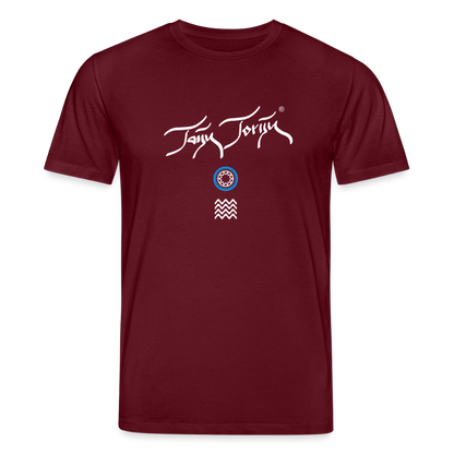 20.03.26 Taijn Toriijn "Surfing North Shore" - StanleyStella-Unisex Bio-T-Shirt - Dunkle Farben - Burgunderrot