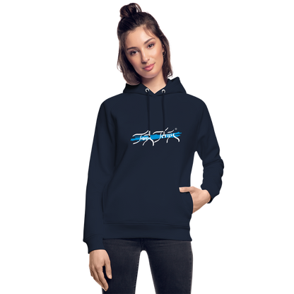 11.09.24 Taijn Toriijn "Mountain Giant Dolomites" - Bio-Hoodie - Dunkle Farben - Navy