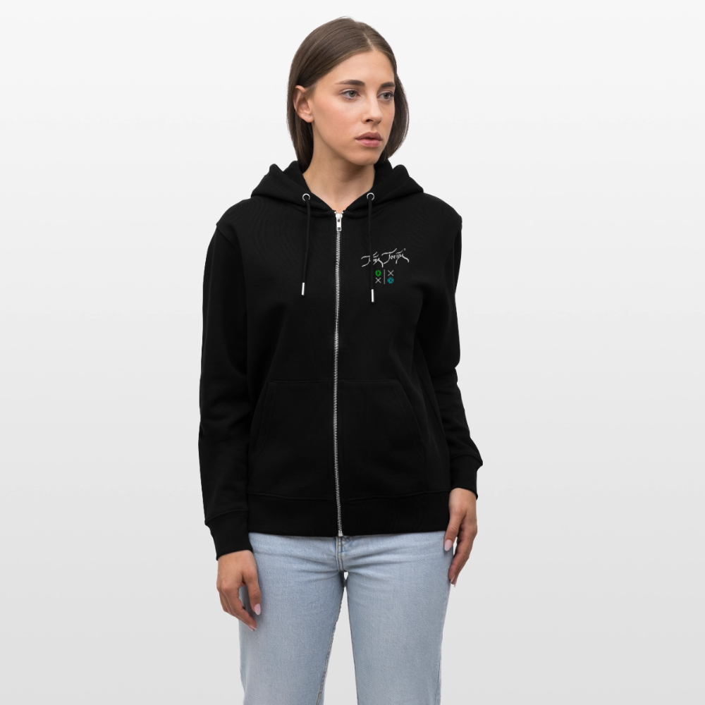 20.03.26 Taijn Torijn "Hugs N Kisses"- StanleyStella-Unisex Bio ZIP Hoodie - Dunkle Farben - Schwarz