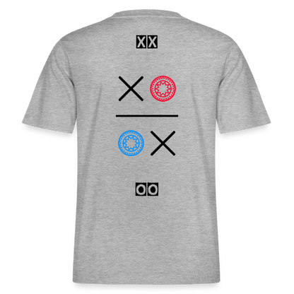 20.03.26 Taijn Torijn "Kisses & Hugs" - Stanley/Stella RELAXED FIT Unisex Bio Rundhals-T-Shirt - Helle Farben - Grau meliert