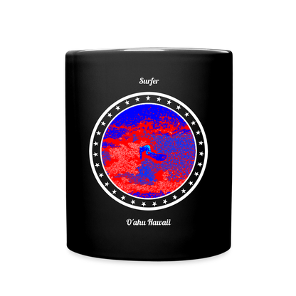 Surfer - O´ahu Hawaii - Kaffeebecher schwarz - Schwarz