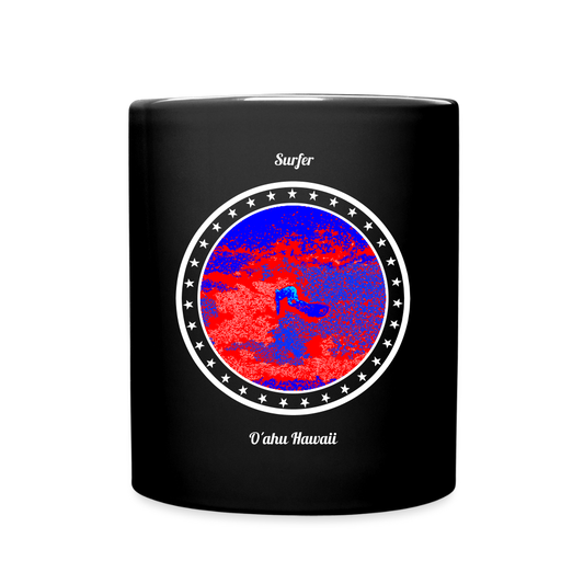 Surfer - O´ahu Hawaii - Kaffeebecher schwarz - Schwarz