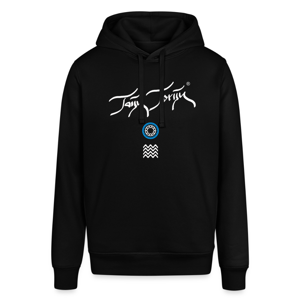 04.03.26 Taijn Toriijn "Surfing North Shore" - Unisex Bio-Hoodie - dunkle Farben - Schwarz