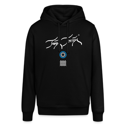 04.03.26 Taijn Toriijn "Surfing North Shore" - Unisex Bio-Hoodie - dunkle Farben - Schwarz