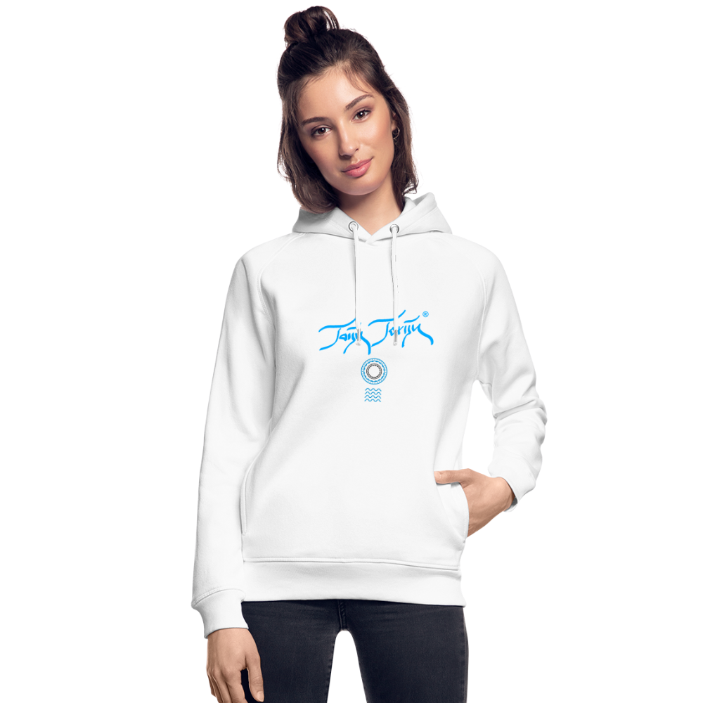 NEUNEUNEU 24.09.24 Taijn Toriijn "Surfing O´ahu" - Unisex Bio-Hoodie - Weiß - Weiß