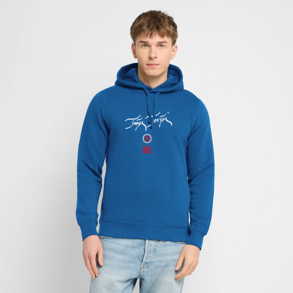 18.03.26 Taijn Toriijn "Surfing North Shore" - StanleyStella-Unisex Bio-Hoodie - Blau - Königsblau