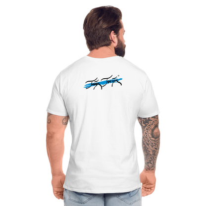 20.09.24 Taijn Torijn - "Mantis - protect nature" - Männer BIO T-Shirt - Weiß & Grau - Weiß