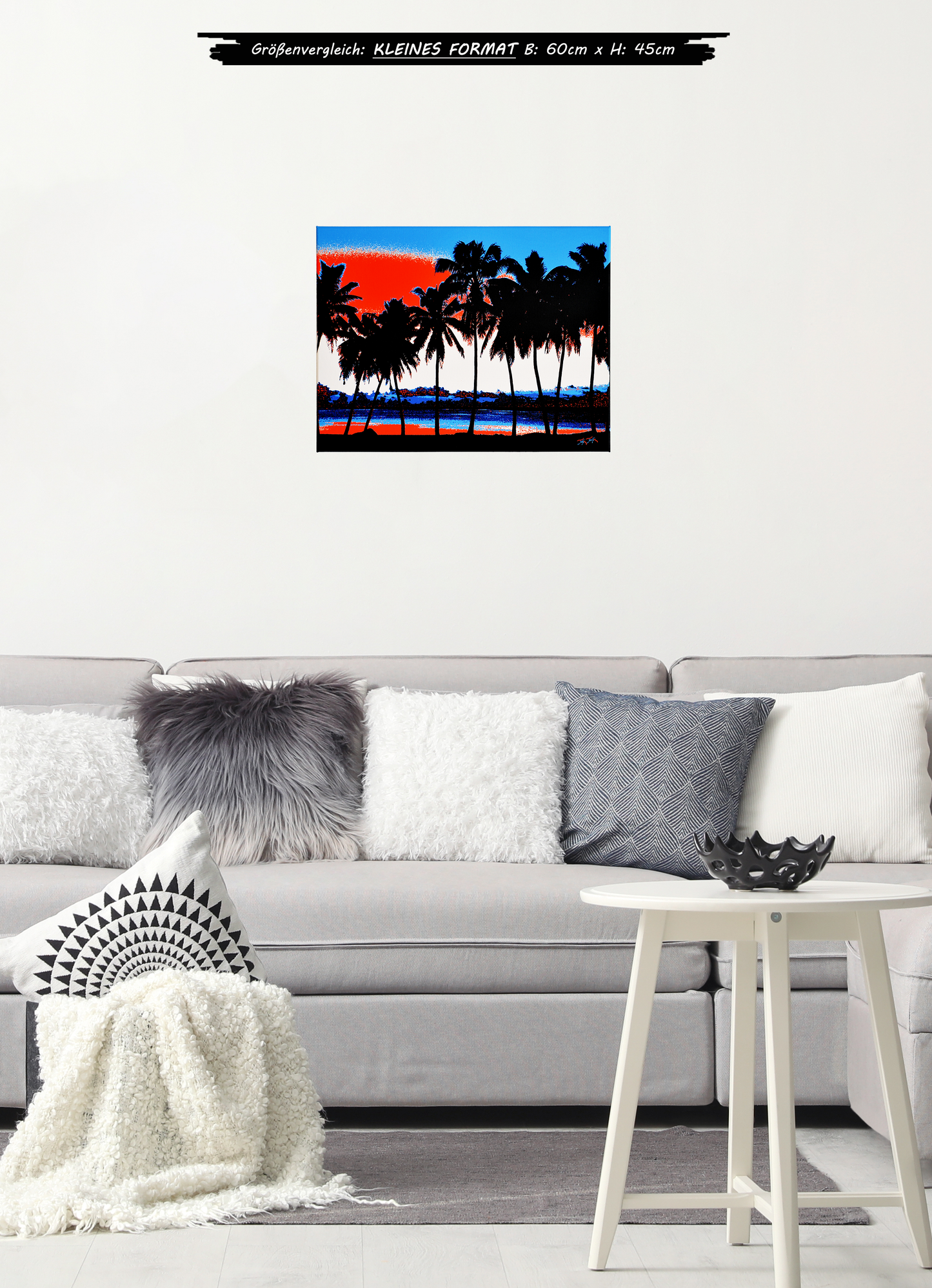 "Sunset Palms - Aitutaki" - - - OPEN EDITION - - - Leinwand