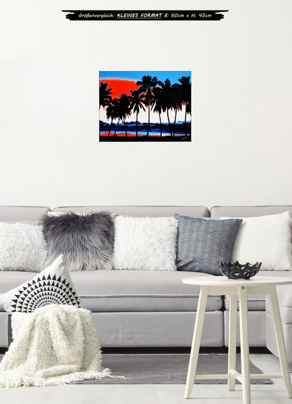 "Sunset Palms - Aitutaki" - - - OPEN EDITION - - - Canvas