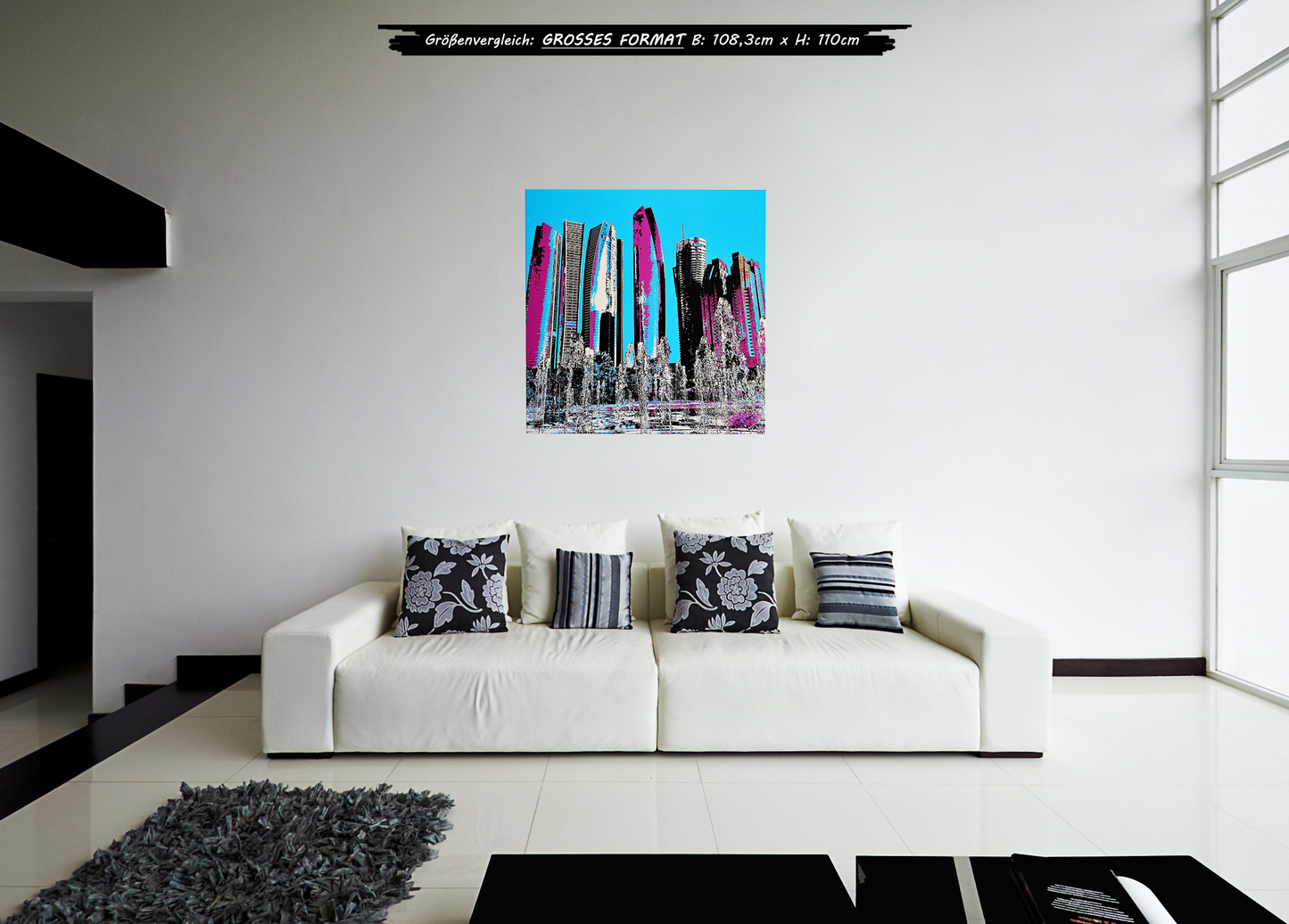 "Skyline Abu Dhabi" - - - OPEN EDITION - - - Canvas