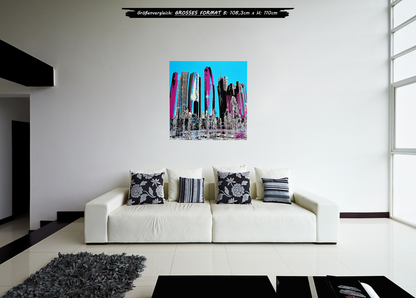 "Skyline Abu Dhabi" - - - OPEN EDITION - - - Leinwand