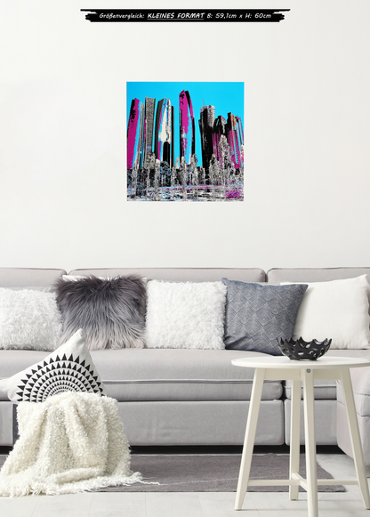 "Skyline Abu Dhabi" - - - OPEN EDITION - - - Leinwand