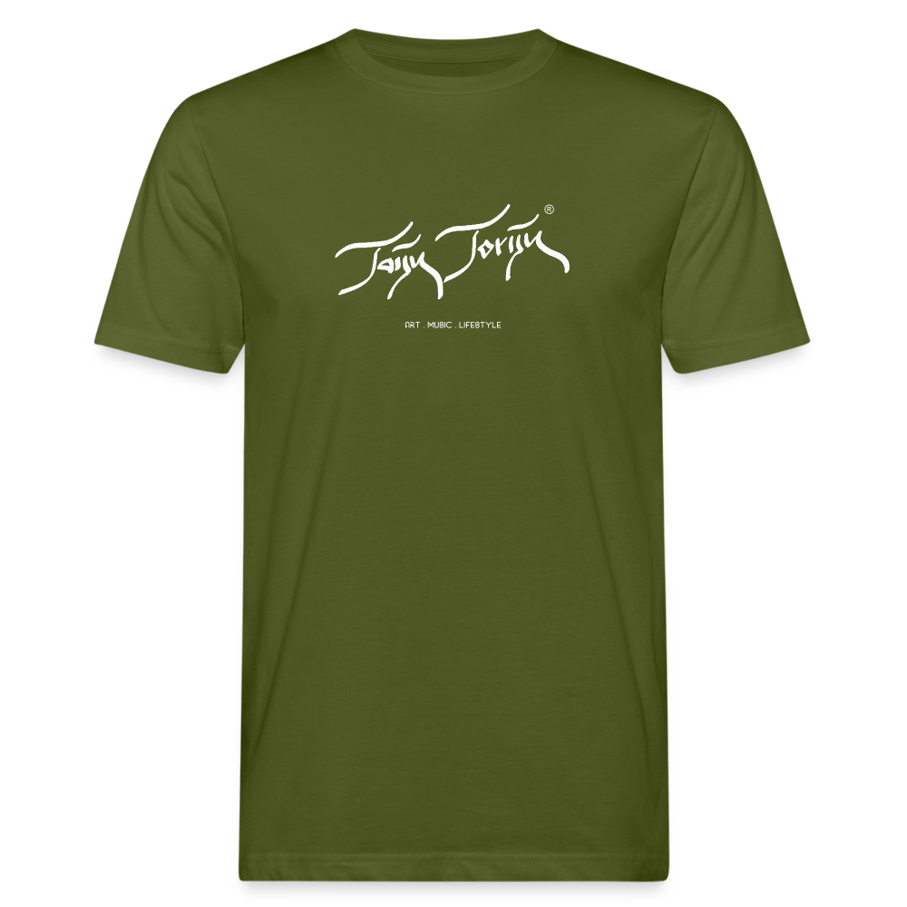 21.09.23 Taijn Torijn "Blacktip Reef Sharks - Bora Bora" - Männer Bio-T-Shirt - Moosgrün