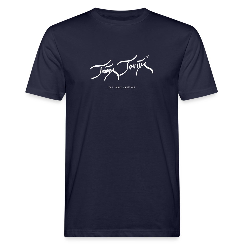 21.09.23 Taijn Torijn "Blacktip Reef Sharks - Bora Bora" - Männer Bio-T-Shirt - Navy