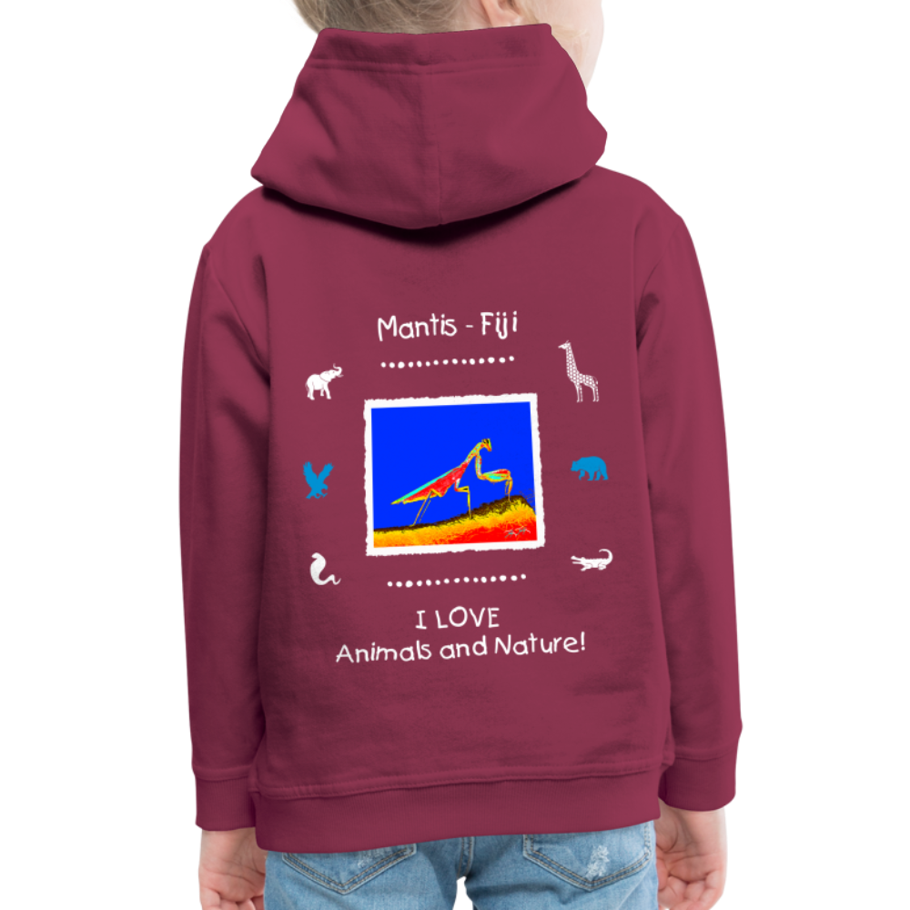 21.09.23 Taijn Torijn "Mantis" KINDER Premium Hoodie - Bordeaux