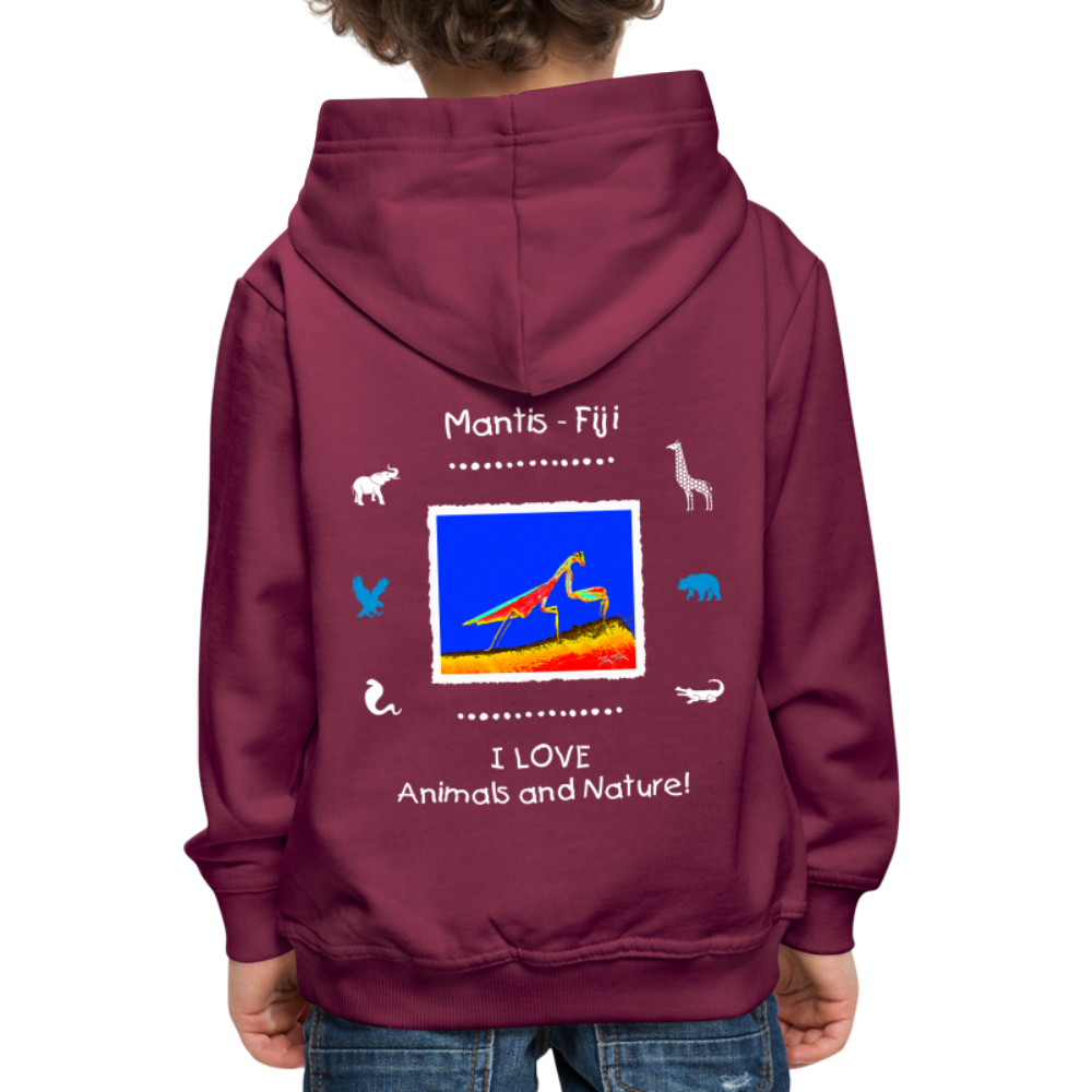 21.09.23 Taijn Torijn "Mantis" KINDER Premium Hoodie - Bordeaux