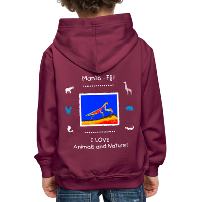 21.09.23 Taijn Torijn "Mantis" KINDER Premium Hoodie - Bordeaux