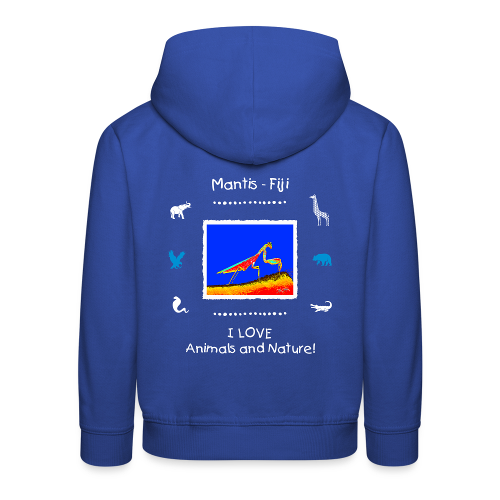 21.09.23 Taijn Torijn "Mantis" KINDER Premium Hoodie - Royalblau