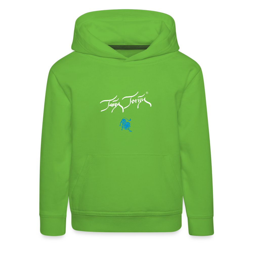 21.09.23 Taijn Torijn "Mantis" KINDER Premium Hoodie - Hellgrün