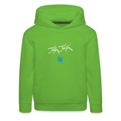 21.09.23 Taijn Torijn "Mantis" KINDER Premium Hoodie - Hellgrün