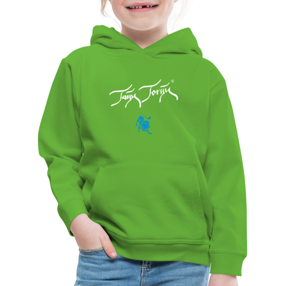 21.09.23 Taijn Torijn "Mantis" KINDER Premium Hoodie - Hellgrün