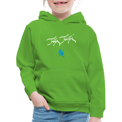 21.09.23 Taijn Torijn "Mantis" KINDER Premium Hoodie - Hellgrün