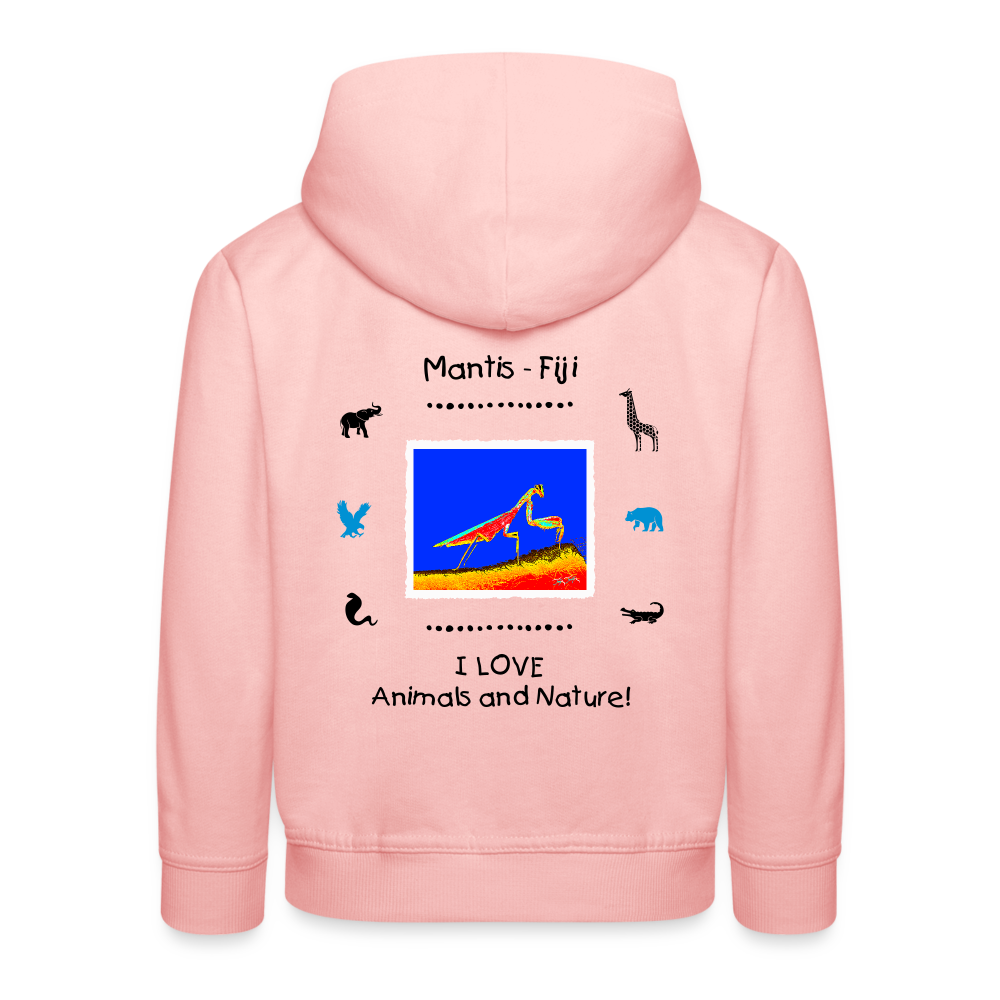 21.09.23 Taijn Torijn "Mantis" KINDER Premium Hoodie PINK - Kristallrosa