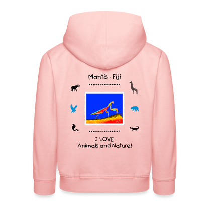 21.09.23 Taijn Torijn "Mantis" KINDER Premium Hoodie PINK - Kristallrosa