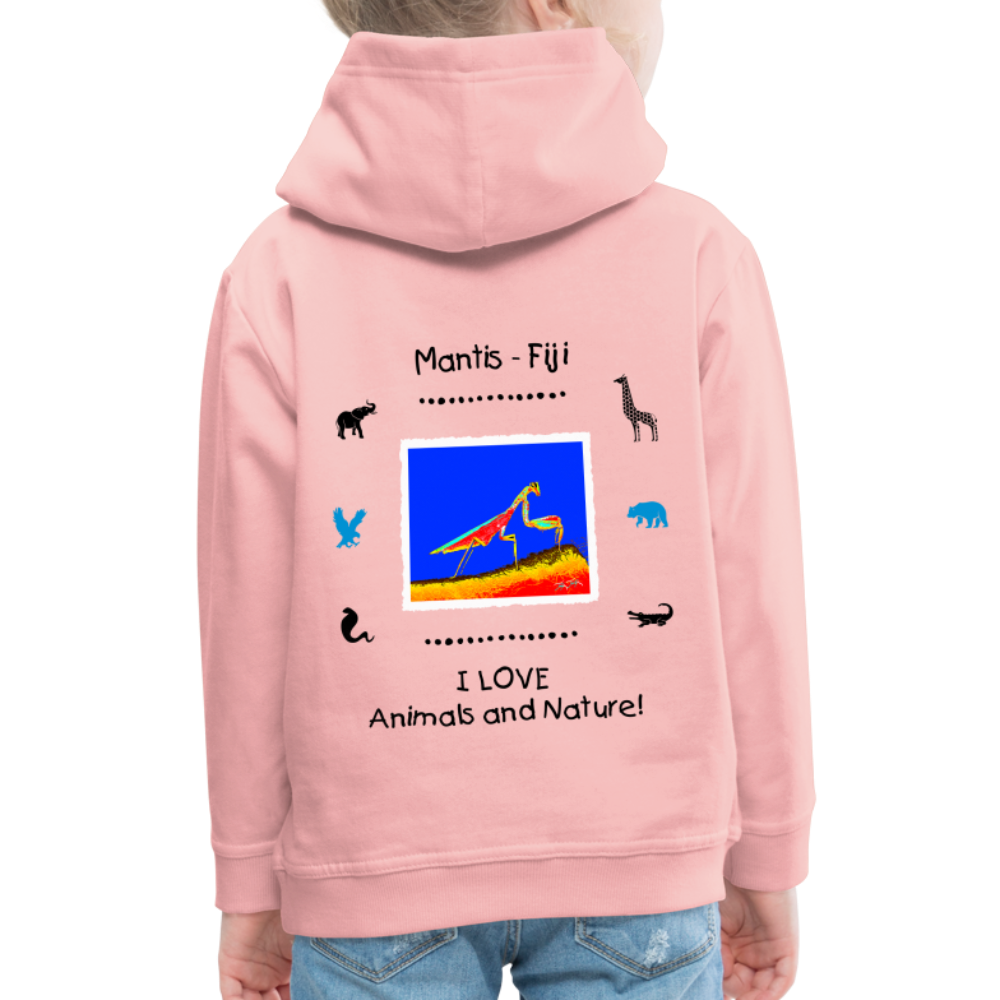 21.09.23 Taijn Torijn "Mantis" KINDER Premium Hoodie PINK - Kristallrosa