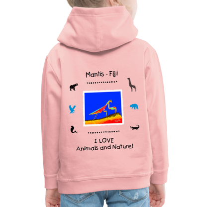 21.09.23 Taijn Torijn "Mantis" KINDER Premium Hoodie PINK - Kristallrosa