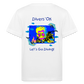 20.10.23 Taijn Torijn "Diver´s Ok - Let´s Go Diving" KINDER Bio T-Shirt - Hellblau / Weiß - weiß