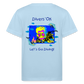 20.10.23 Taijn Torijn "Diver´s Ok - Let´s Go Diving" KINDER Bio T-Shirt - Hellblau / Weiß - Hellblau