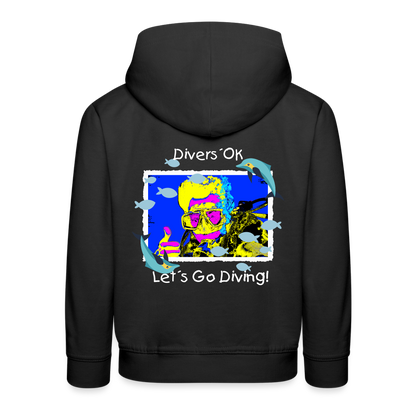 20.10.23 Taijn Torijn "Diver´s Ok - Let´s Go Diving" KINDER Premium Hoodie - Schwarz