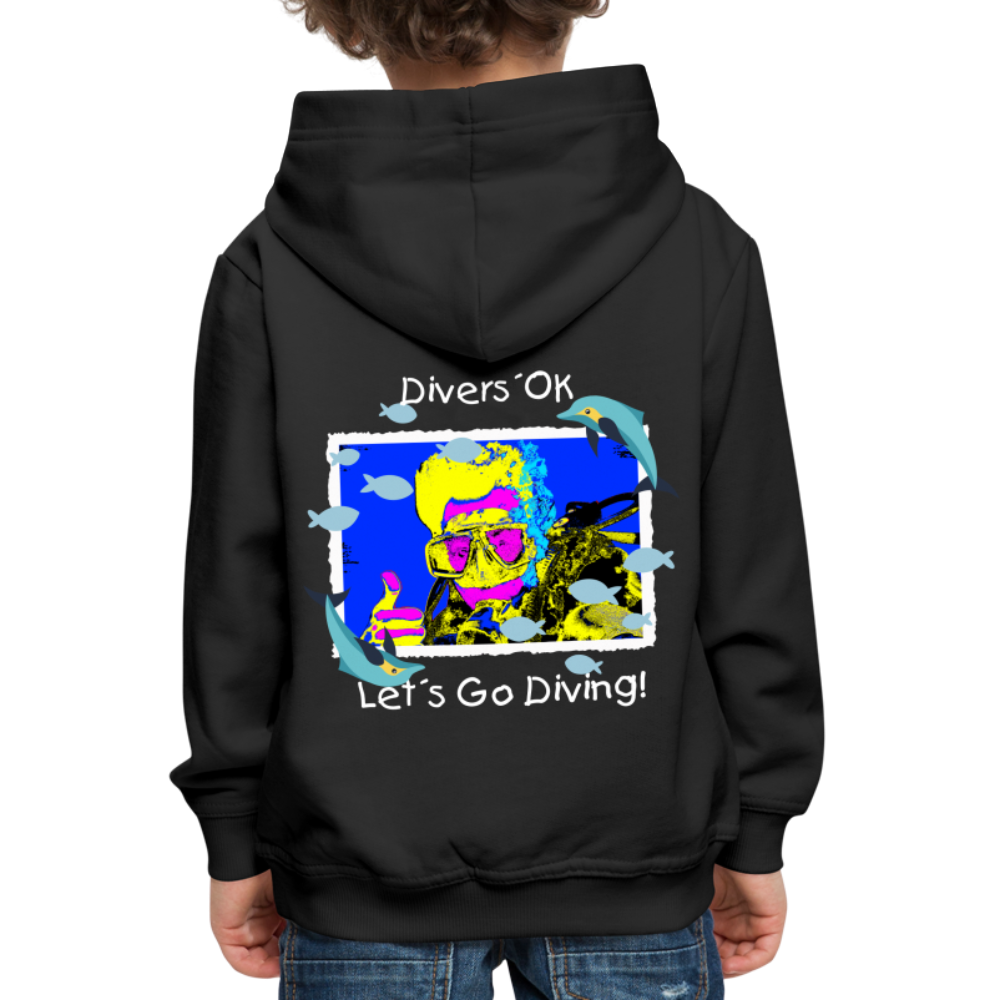 20.10.23 Taijn Torijn "Diver´s Ok - Let´s Go Diving" KINDER Premium Hoodie - Schwarz