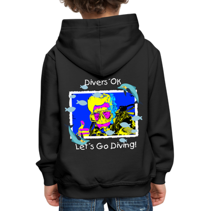 20.10.23 Taijn Torijn "Diver´s Ok - Let´s Go Diving" KINDER Premium Hoodie - Schwarz