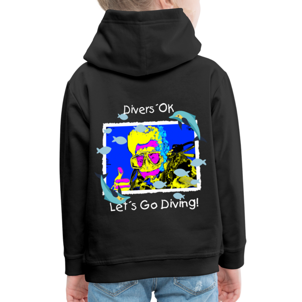 20.10.23 Taijn Torijn "Diver´s Ok - Let´s Go Diving" KINDER Premium Hoodie - Schwarz