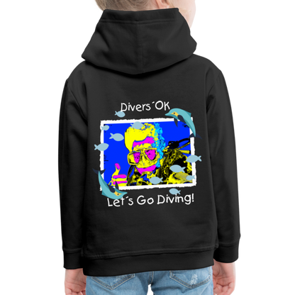 20.10.23 Taijn Torijn "Diver´s Ok - Let´s Go Diving" KINDER Premium Hoodie - Schwarz