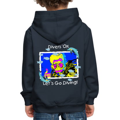 20.10.23 Taijn Torijn "Diver´s Ok - Let´s Go Diving" KINDER Premium Hoodie - Navy