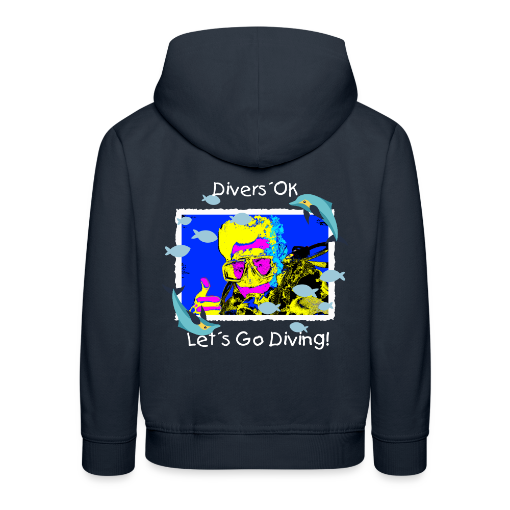 20.10.23 Taijn Torijn "Diver´s Ok - Let´s Go Diving" KINDER Premium Hoodie - Navy