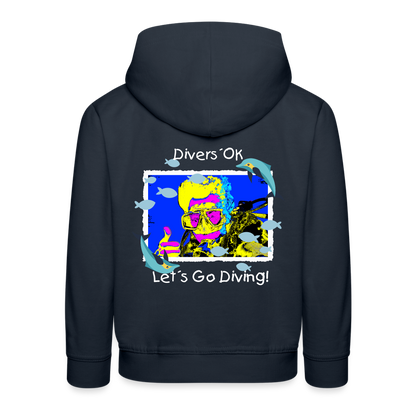 20.10.23 Taijn Torijn "Diver´s Ok - Let´s Go Diving" KINDER Premium Hoodie - Navy