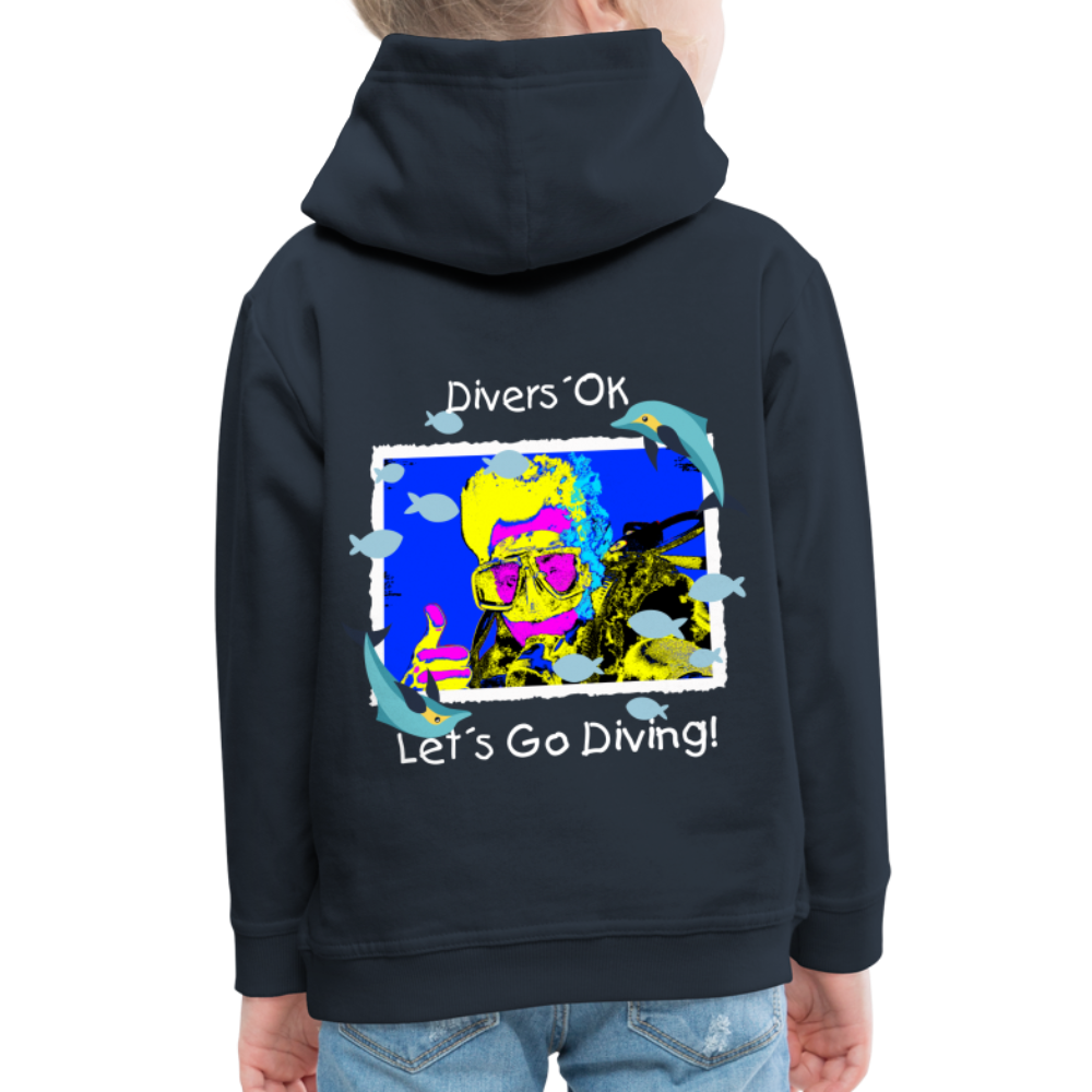 20.10.23 Taijn Torijn "Diver´s Ok - Let´s Go Diving" KINDER Premium Hoodie - Navy