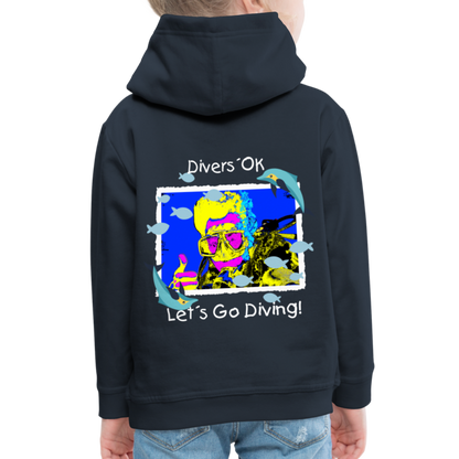 20.10.23 Taijn Torijn "Diver´s Ok - Let´s Go Diving" KINDER Premium Hoodie - Navy