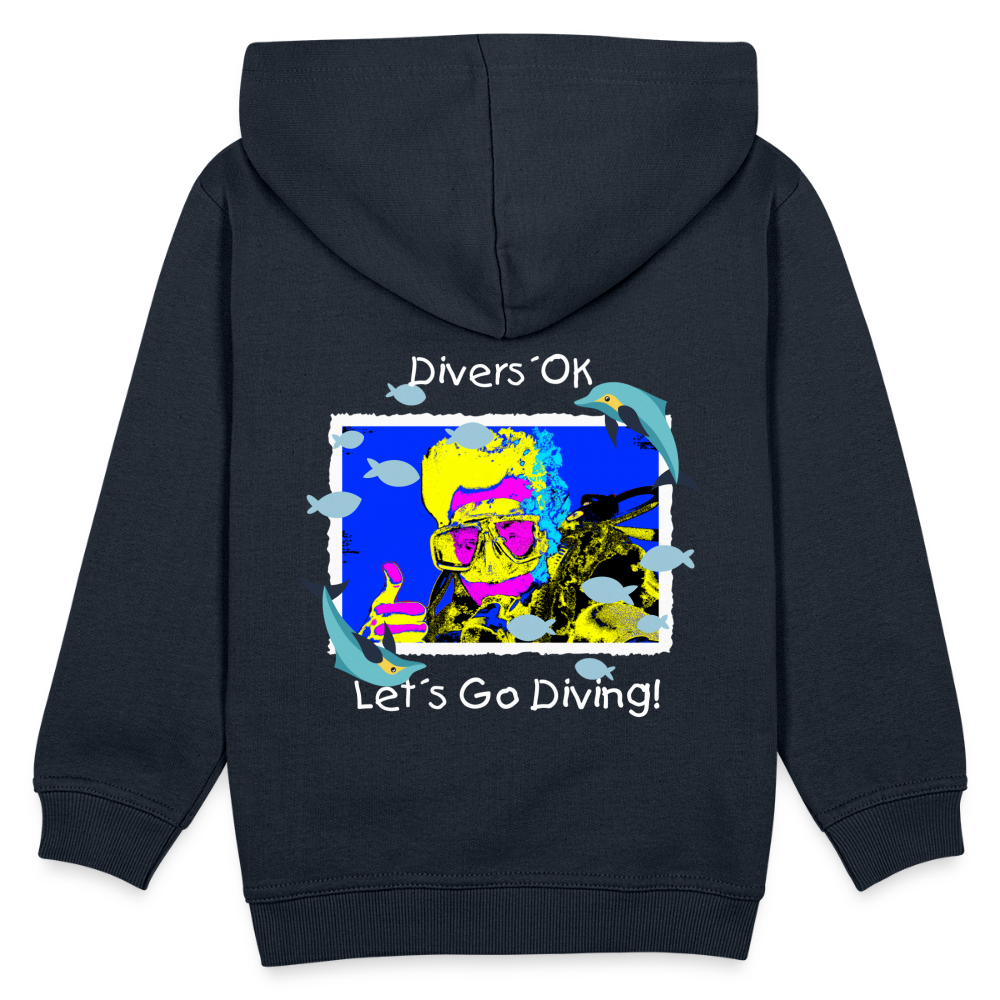 20.10.23 Taijn Torijn "Diver´s Ok - Let´s Go Diving" KINDER Premium Hoodie - Navy