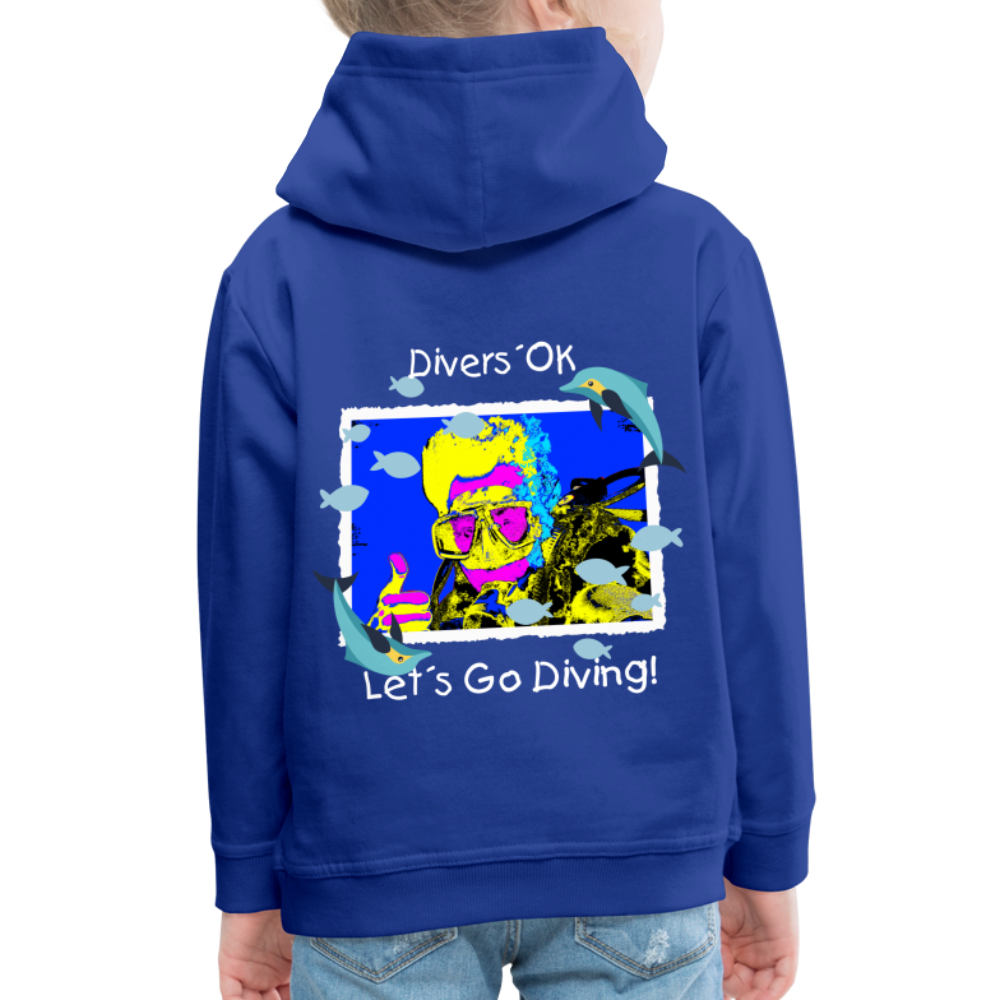 20.10.23 Taijn Torijn "Diver´s Ok - Let´s Go Diving" KINDER Premium Hoodie - Royalblau