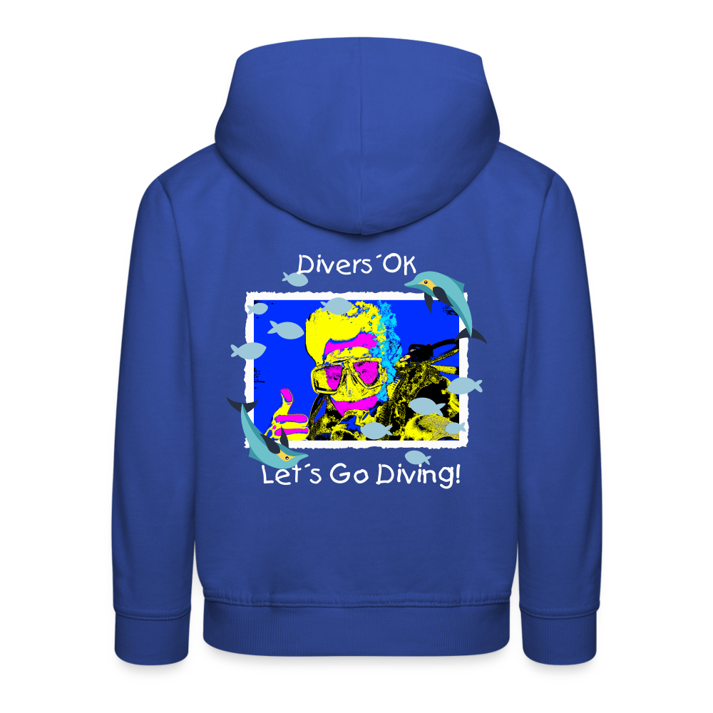 20.10.23 Taijn Torijn "Diver´s Ok - Let´s Go Diving" KINDER Premium Hoodie - Royalblau