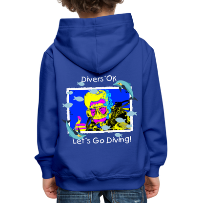 20.10.23 Taijn Torijn "Diver´s Ok - Let´s Go Diving" KINDER Premium Hoodie - Royalblau